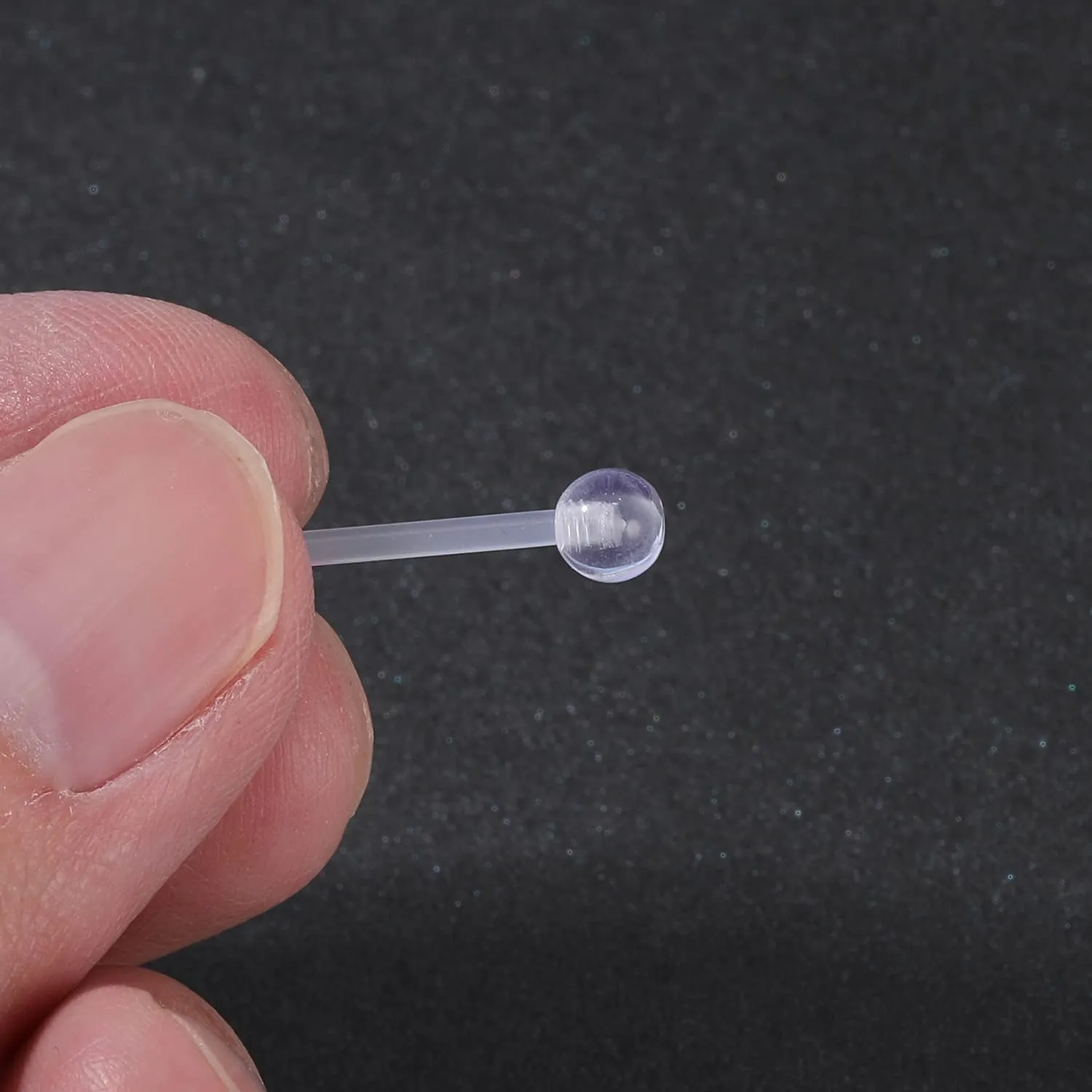 14g 16g Clear Plastic Nipple Rings for Surgery Pregnant Maternity Weaning, Horseshoe Nipple Piercing Jewelry, Plastic Clear Tongue Rings Piercing Retainer Jewelry