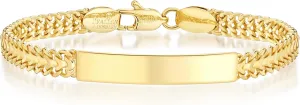 14K Gold 6mm Mesh Chain Link Bracelet | Gold Bracelets For Women | Jewelry Gift