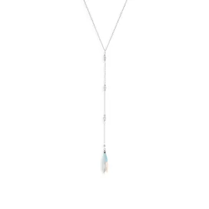 15" 4" Long Swarovski Crystal Y Necklace