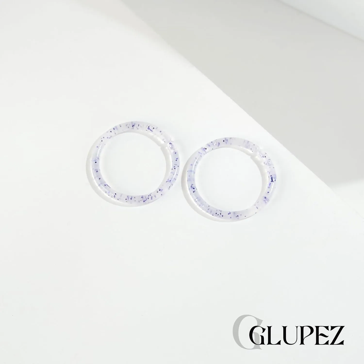 16G 20G Nose Septum Rings Acrylic Nose Nostril Hinged Hoop Ring Flexible Nose Rings Retainer Earring Clicker Helix Cartilage Piercing Jewelry for Women Men 8MM 10MM