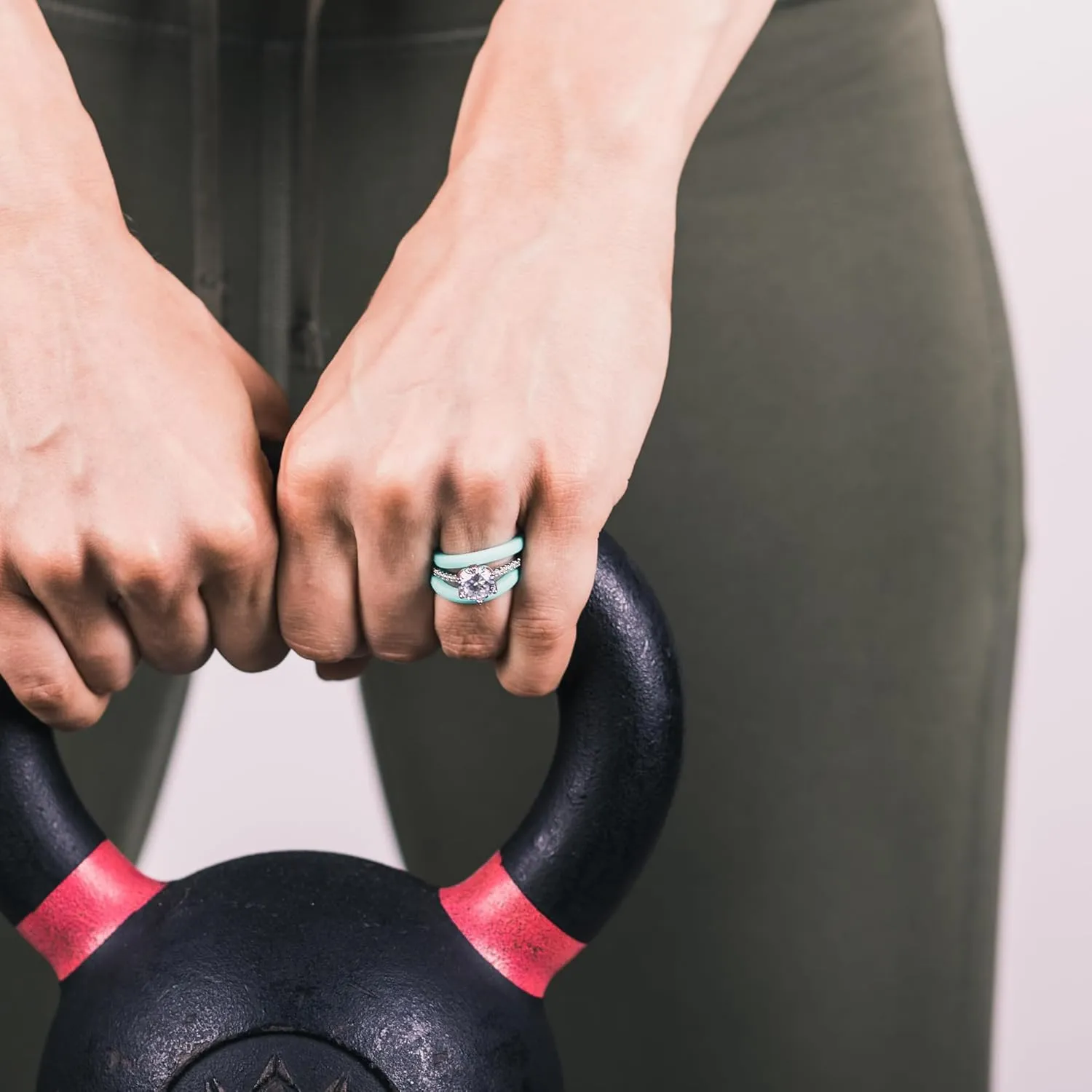 2PCS Ring Protectors for Working Out - Wedding Band Cover - Silicone Ring Guard by RINFIT - Set of two: 4mm & 9mm - Patented Design