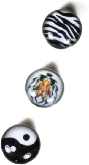 3 Tongue Rings Body Piercing Barbells Jewelry