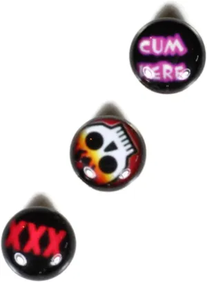 3 Tongue Rings Body Piercing Barbells Jewelry