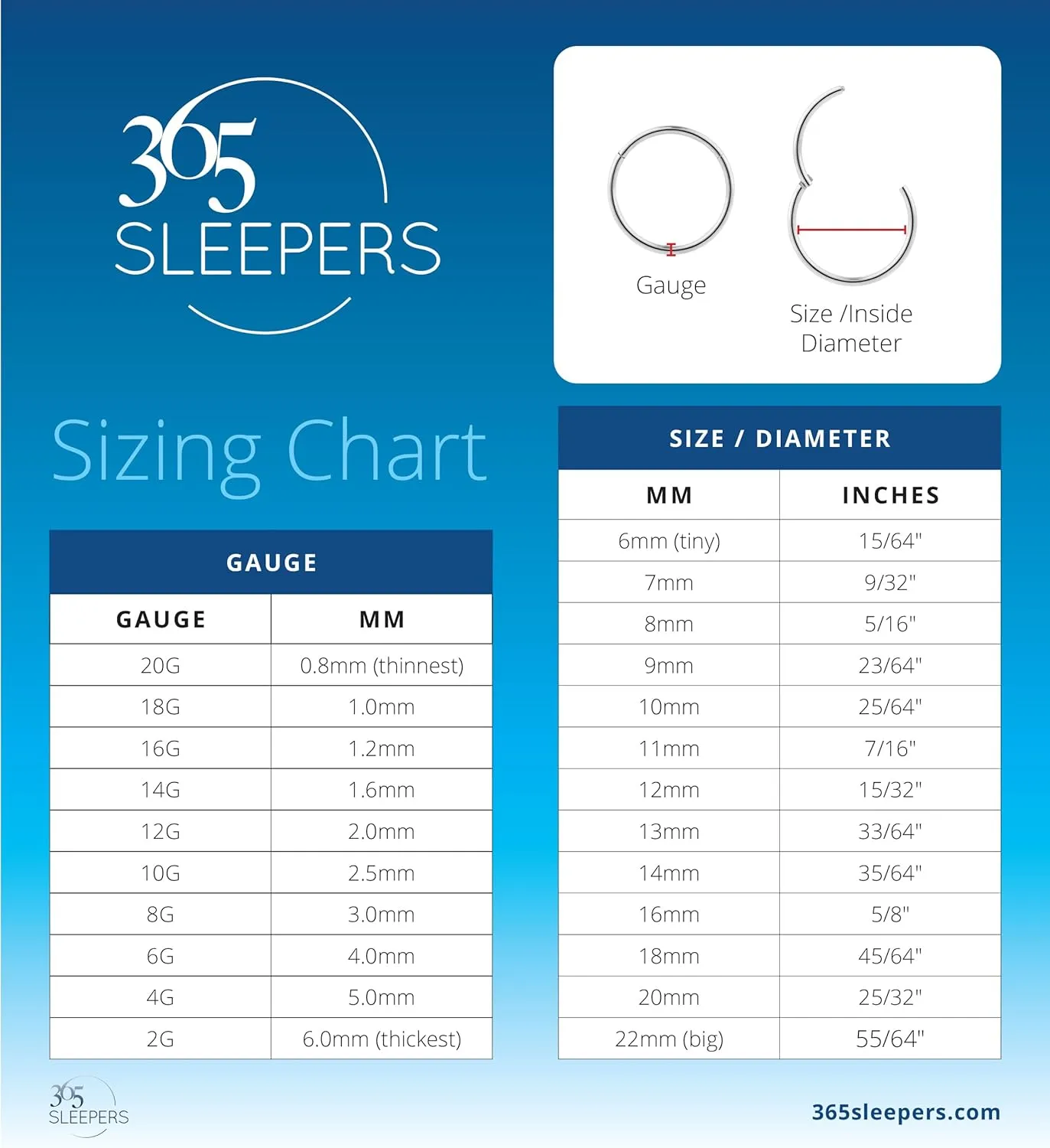 365 Sleepers 316L Surgical Steel Hypoallergenic 16G Gem BCR Ball Closure Septum Jewelry Hinged Segment Ring Body Piercing Hoop Lip Rings Helix Cartilage Rook Sleeper Earrings 6mm  10mm