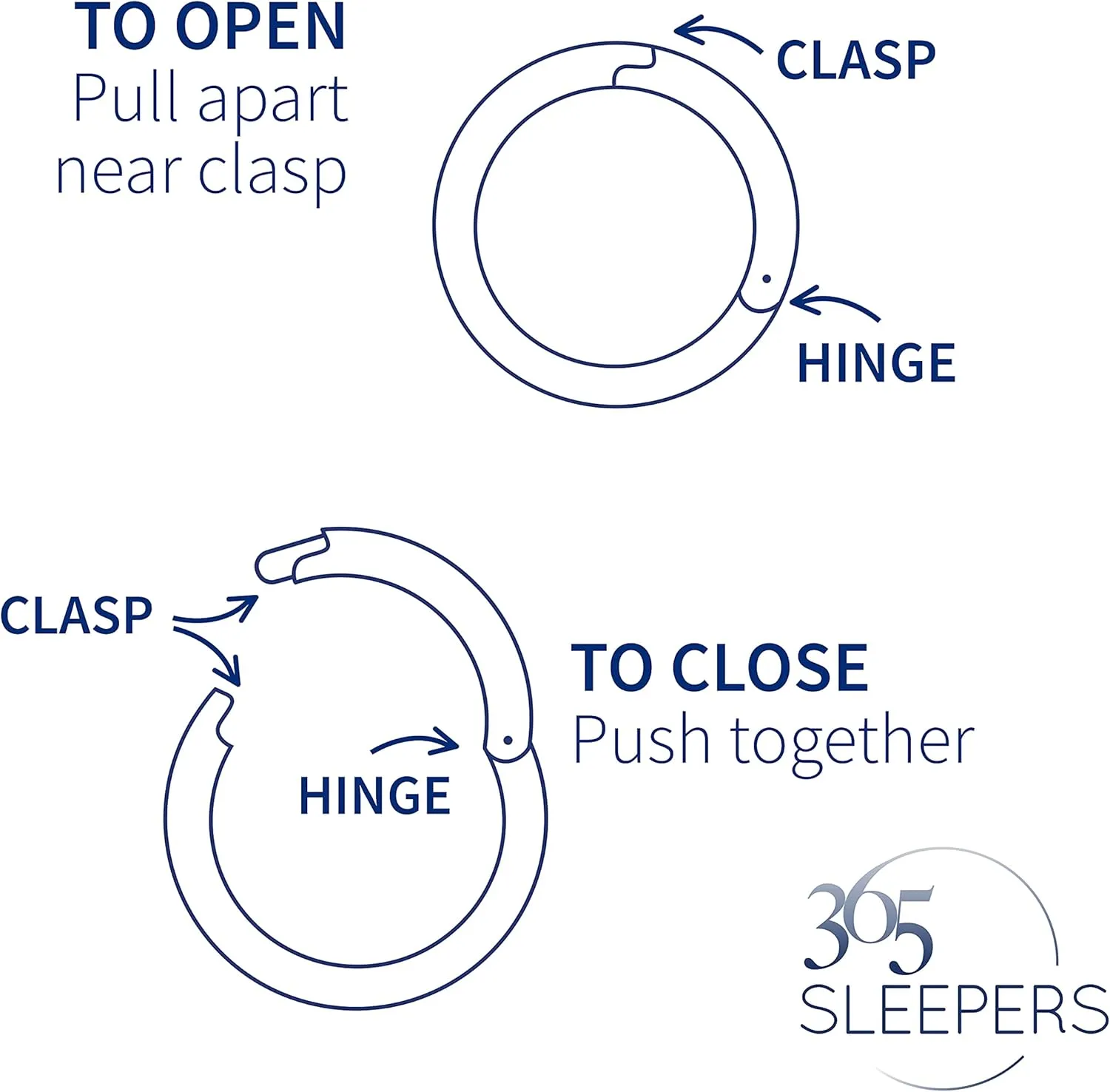 365 Sleepers 316L Surgical Steel Hypoallergenic 16G Gem BCR Ball Closure Septum Jewelry Hinged Segment Ring Body Piercing Hoop Lip Rings Helix Cartilage Rook Sleeper Earrings 6mm  10mm