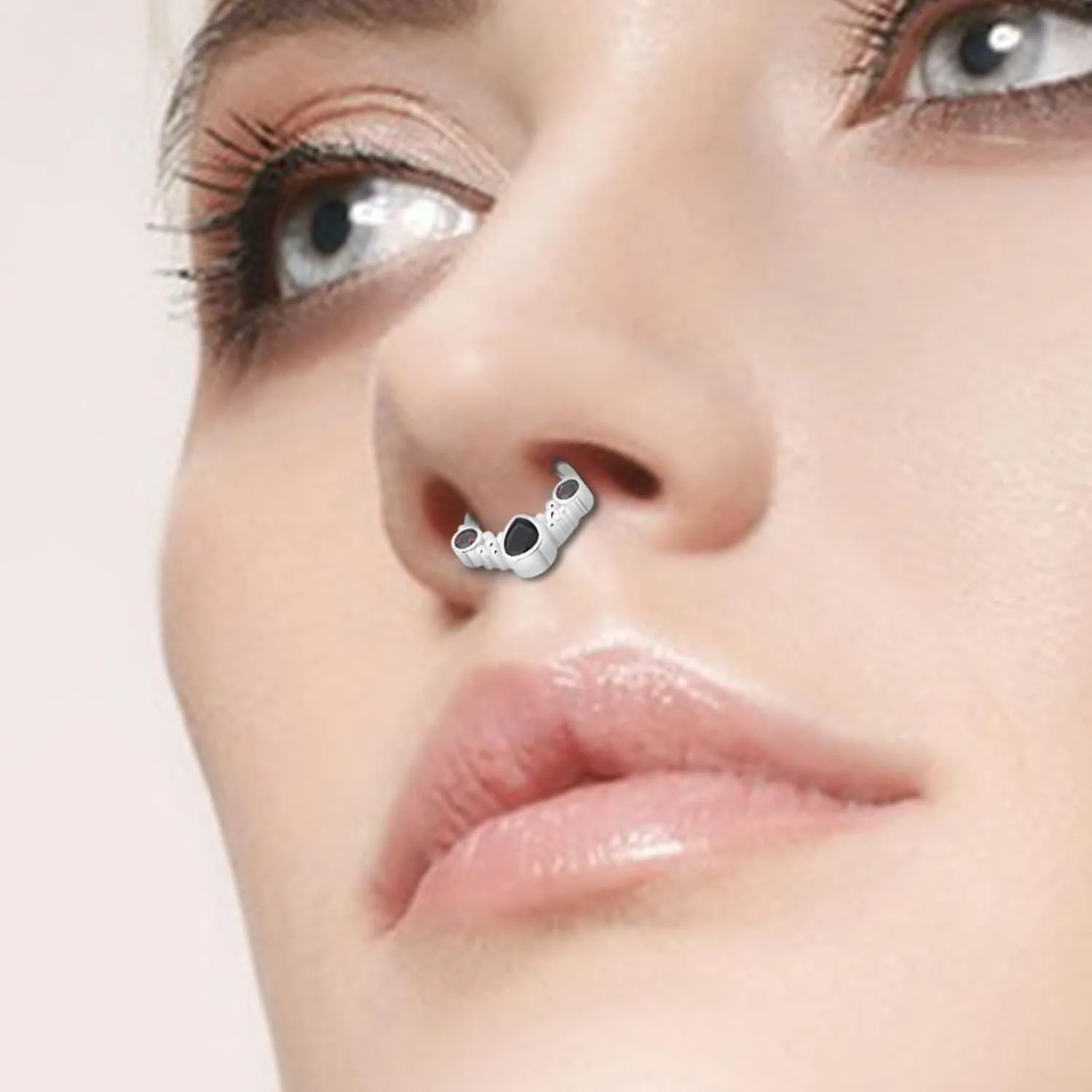 3pcs 16G gold Septum nose Rings for women man 8mm Stainless Steel hypoallergenic Helix Daith Earrings Jewelry and nsoe Rings Piercing Jewelry