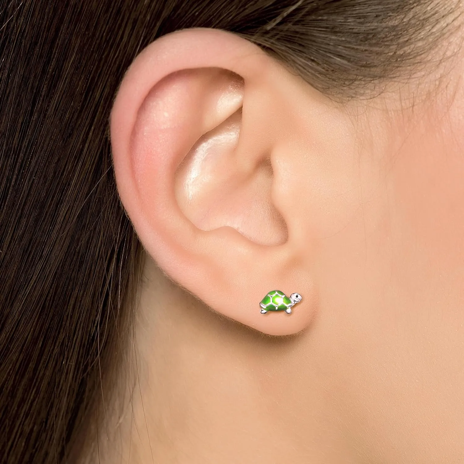 925 Sterling Silver Children's Cute Animal Stud Earrings