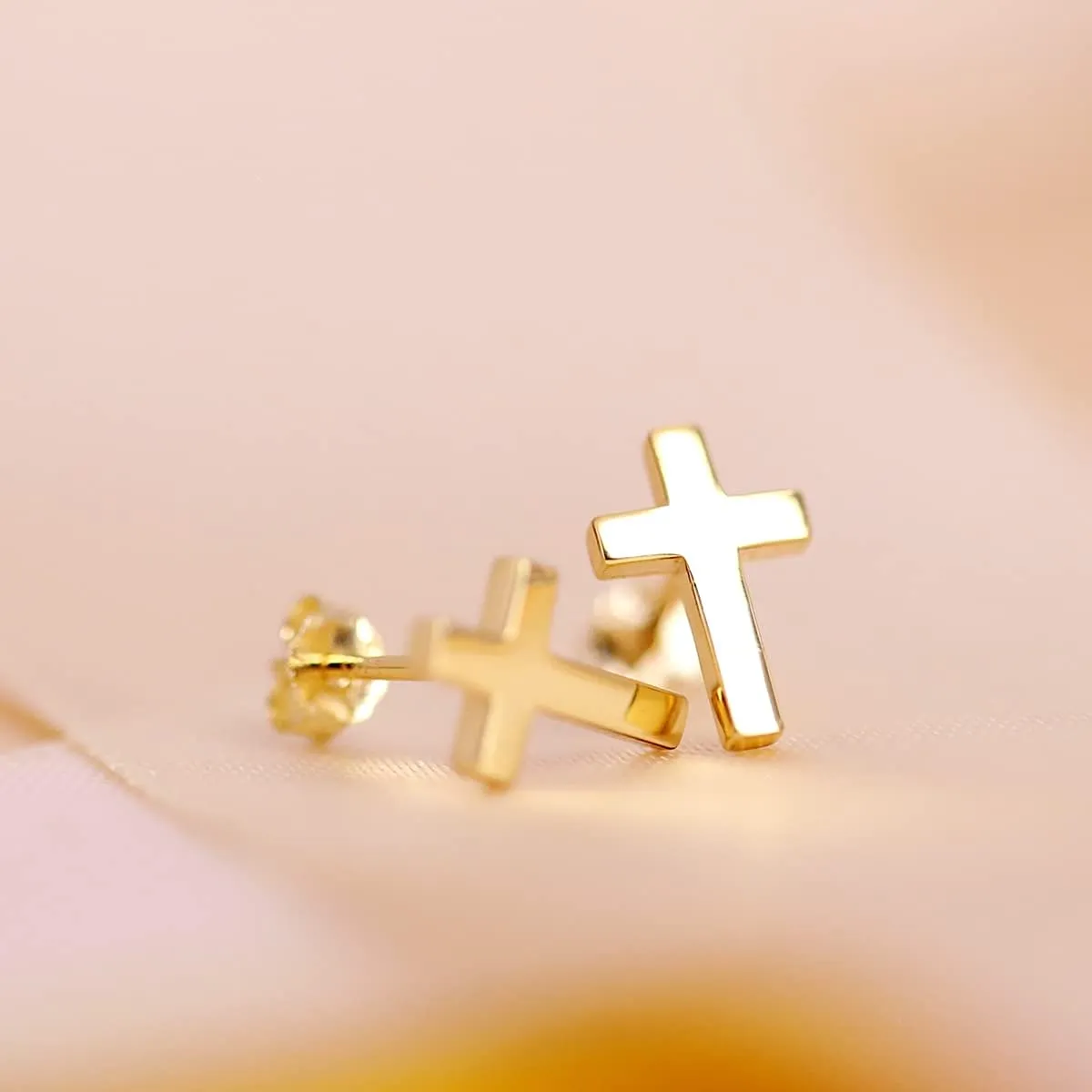 925 Sterling Silver Cross Stud Earrings Fashion Earrings Cross Earrings