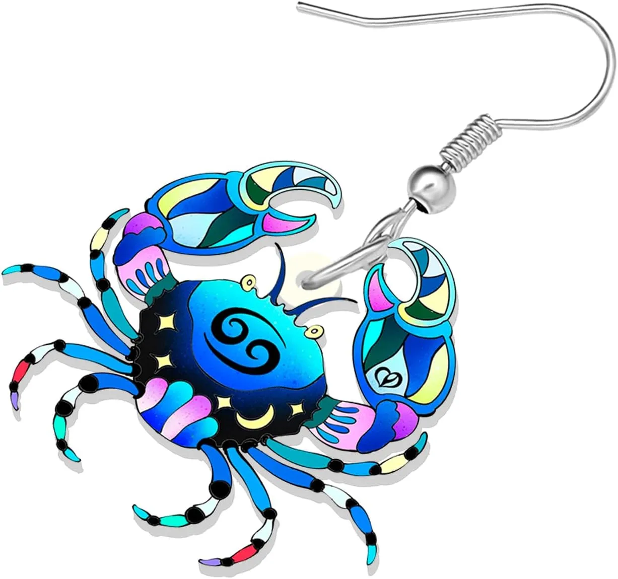 Acrylic Zodiac Sign Earrings Dangle Jewelry Anime Animals 12 Constellation Earrings Gifts for Women Bestie Charms