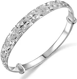 Adjustable Spark Pattern Bangle Vintage Women Bracelets Practical