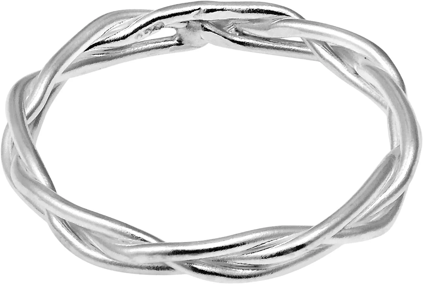 AeraVida Crown of Thorn Weave Wire Braid .925 Gold plated/Sterling Silver Band Ring | Crown of Thorns Rings | Ring Sterling Silver Rings Women