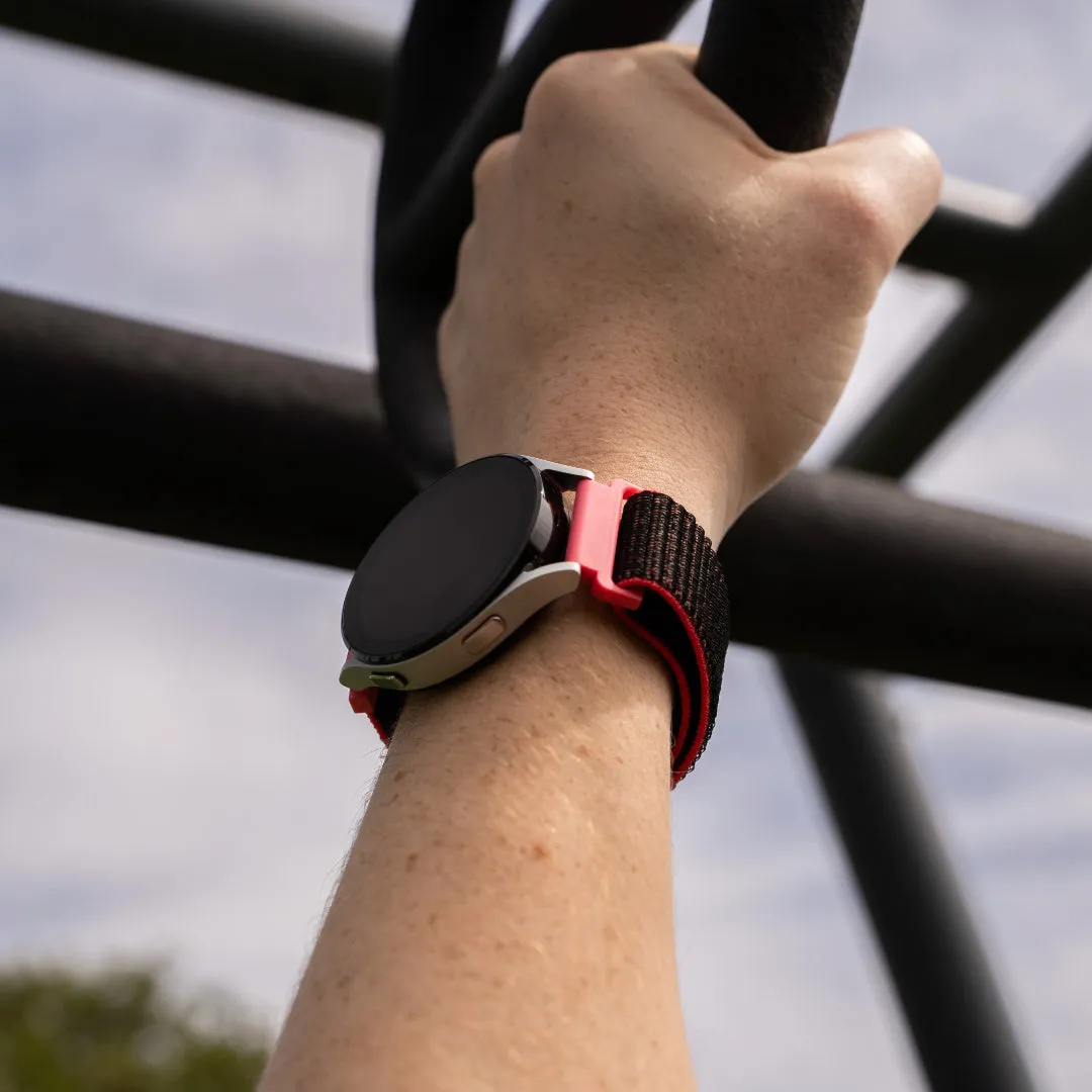 Amazfit GTS 2 Nylon Strap (Black/Coral)