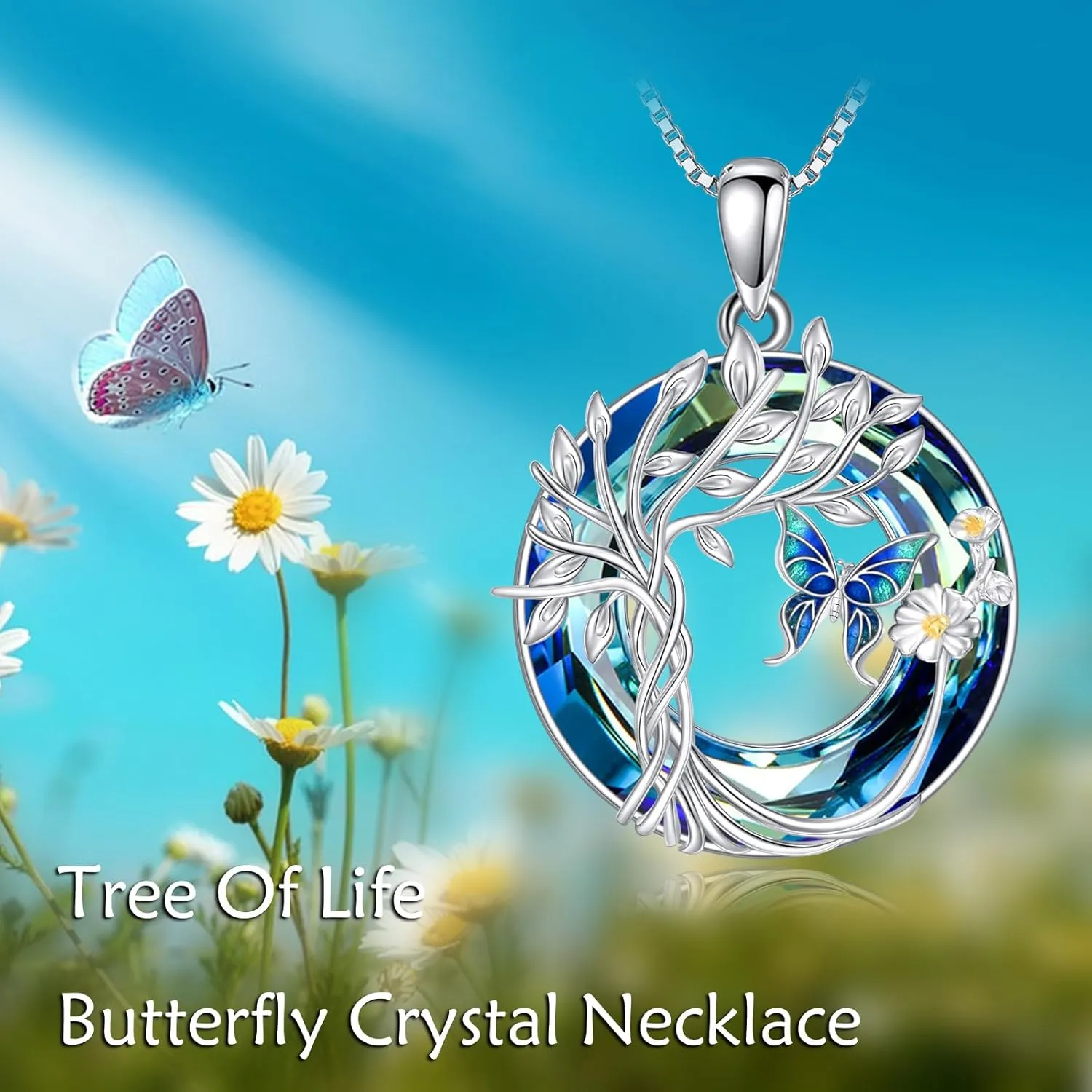 Animals Necklace for Women S925 Sterling Silver Cat/Turtle/Flamingo/Panda/Fox/Hummingbird Crystal Pendant Necklaces Jewelry