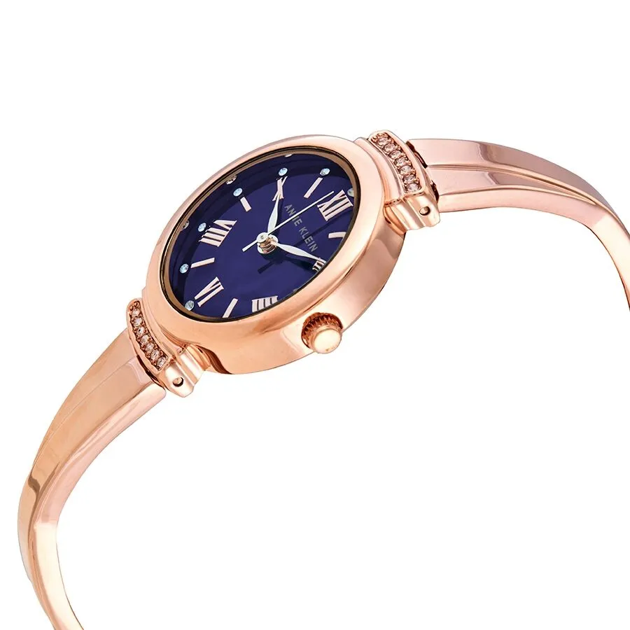 Anne Klein Navy Dial Ladies Watch Set AK-3414NRST
