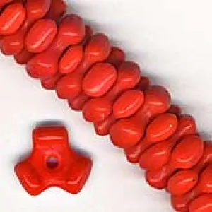 b11-rd-0728-Vintage propeller beads- Korea. 10x3mm. Pkg of 50