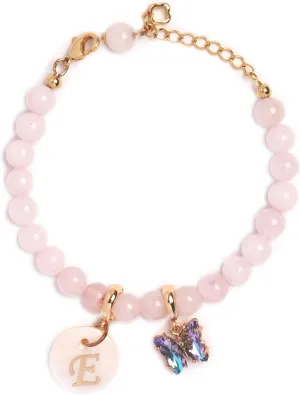 Baby Crystal Bracelet Customizable Birthstone Bracelet Customized Initials Girls' Charm Bracelets Suitable For Children Flower Girls Sister Birthday Wedding Party Baptism