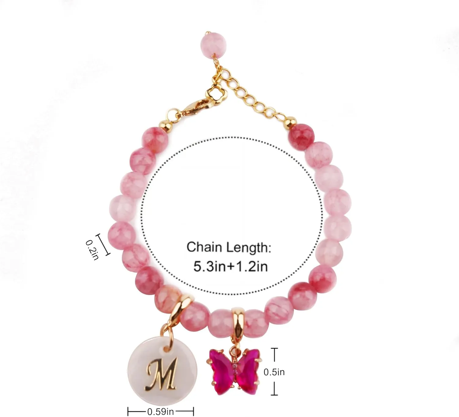 Baby Crystal Bracelet Customizable Birthstone Bracelet Customized Initials Girls' Charm Bracelets Suitable For Children Flower Girls Sister Birthday Wedding Party Baptism