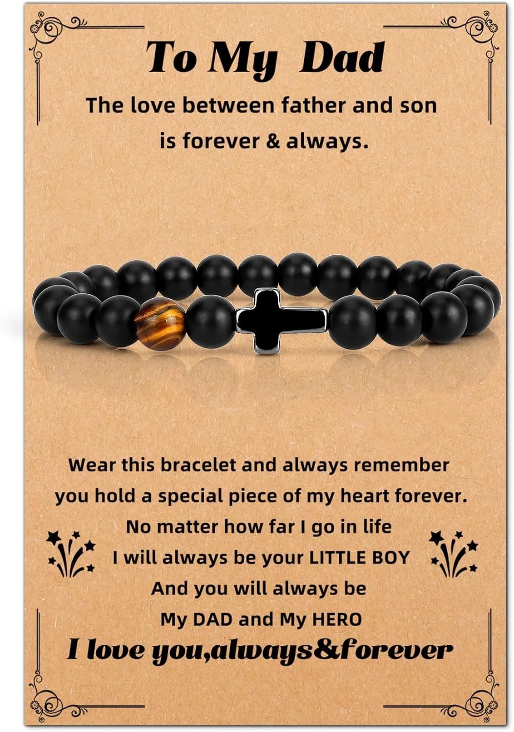 Bead Bracelet Gifts for Family - Birthday, Fathers Day, Mothers Day & Christmas - Under $10