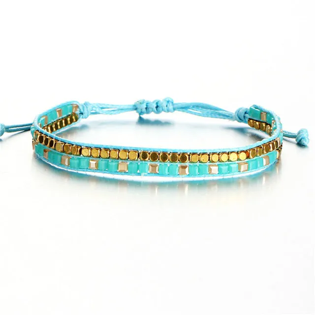 Beads Weave Rope Friendship Bracelets
