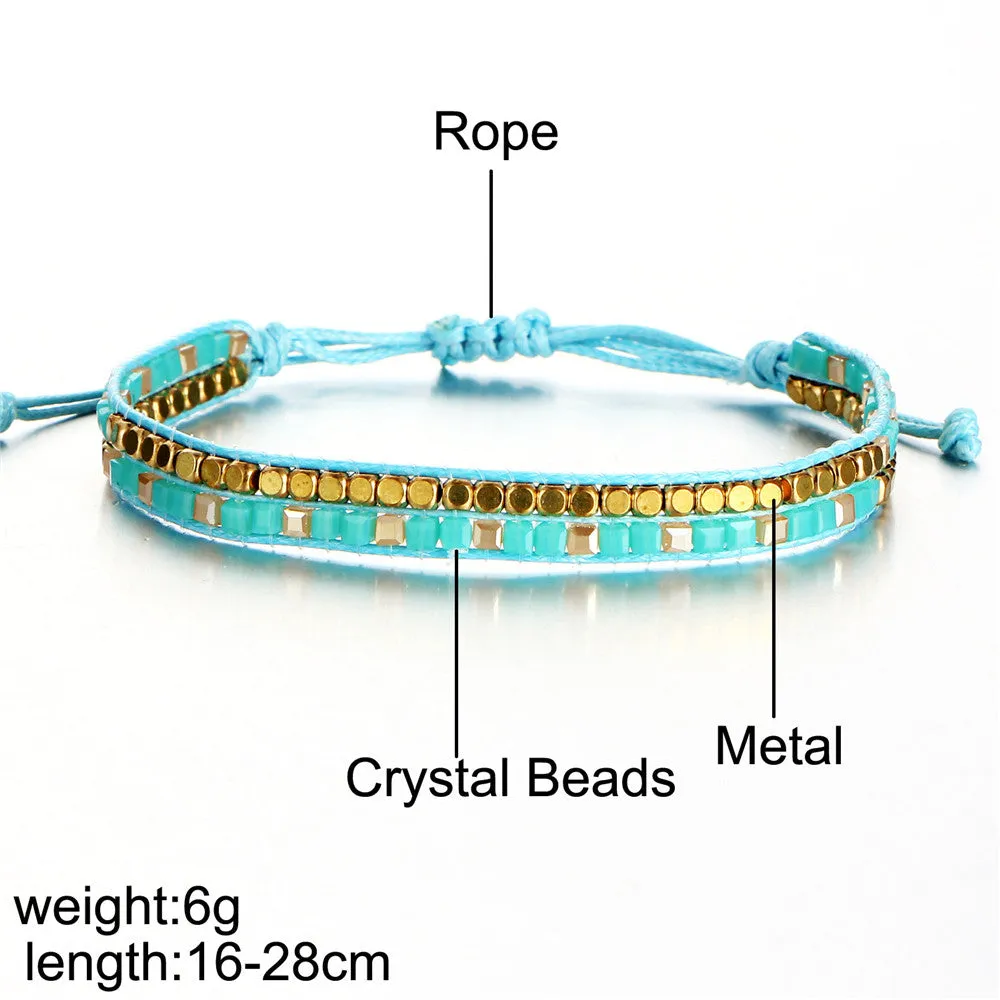 Beads Weave Rope Friendship Bracelets