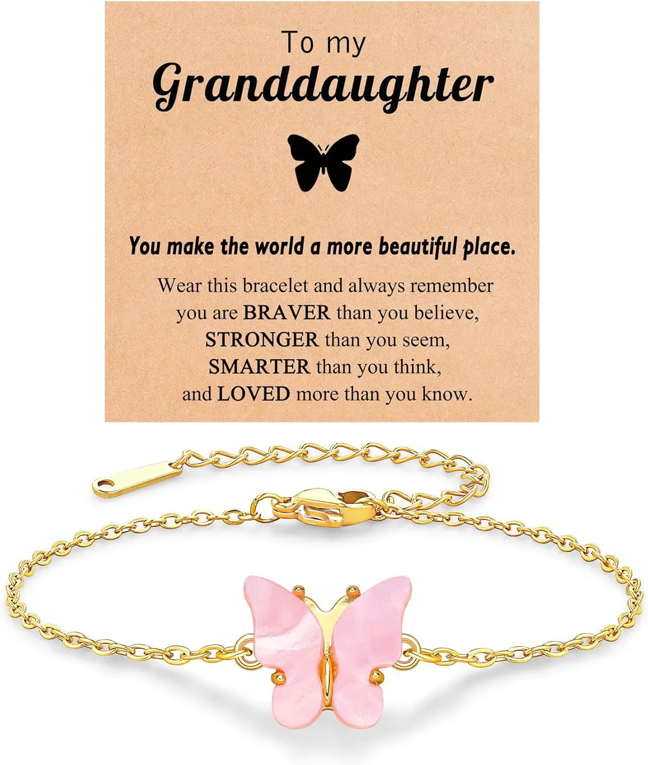 Beautiful Butterfly Bracelets for Teen Girls, Valentines Birthday Gifts