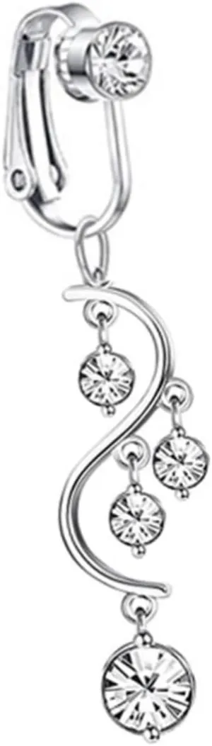 BESPORTBLE Pregnant Belly Button Ring Dangle Navel Ring Non Piercing Navel Jewelry Jewelry Gold Plating