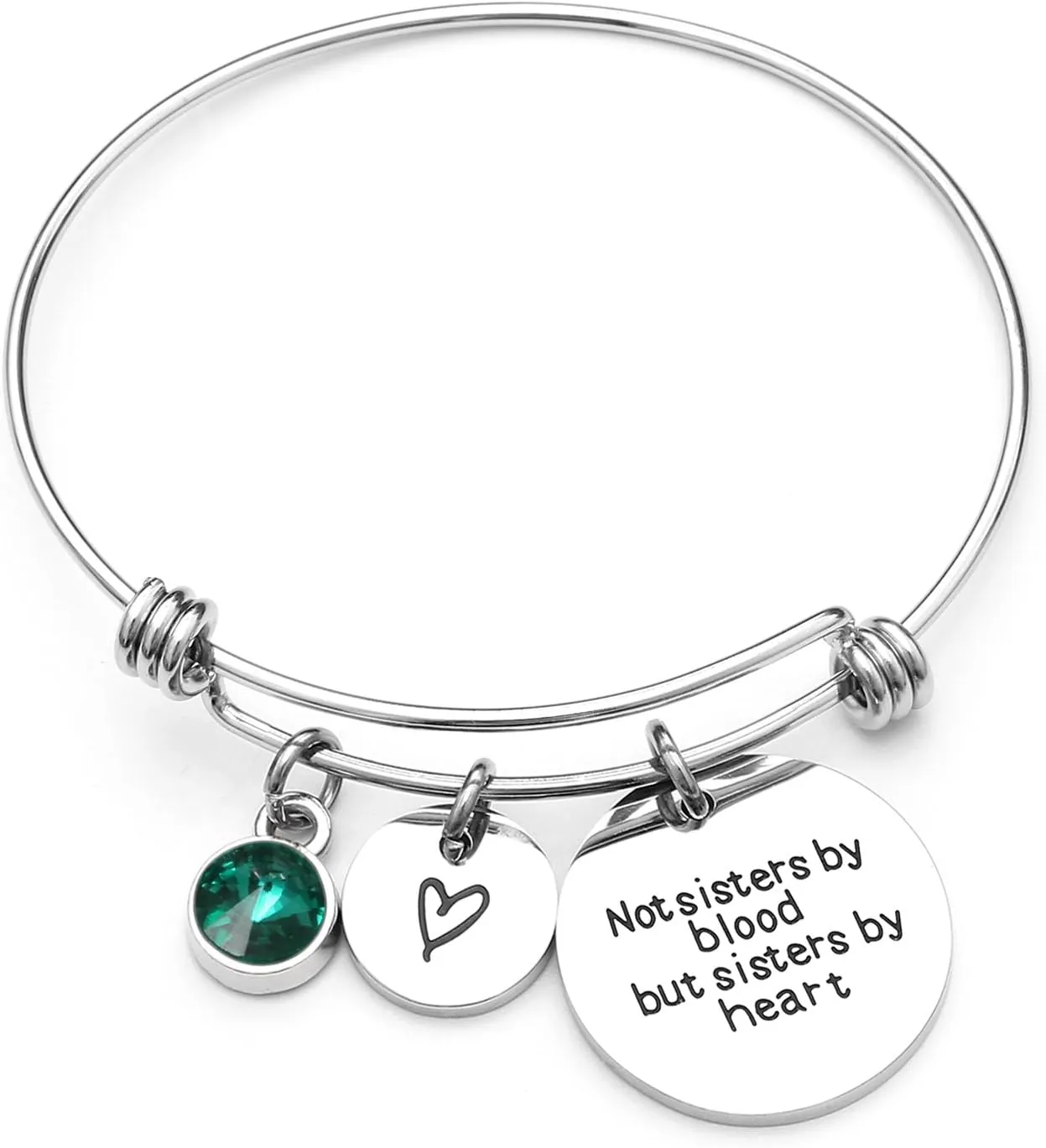 Best Friends Bracelets- Not Sisters by Blood But Sisters by Heart Bracelet- Sister Jewelry