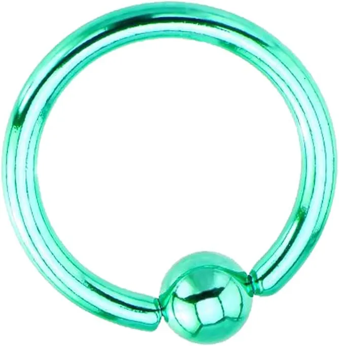BodyJewelryOnline Captive Bead Ring Multi-Packs - Anodized Titanium 14ga 316L - Lip, Ear, Nose