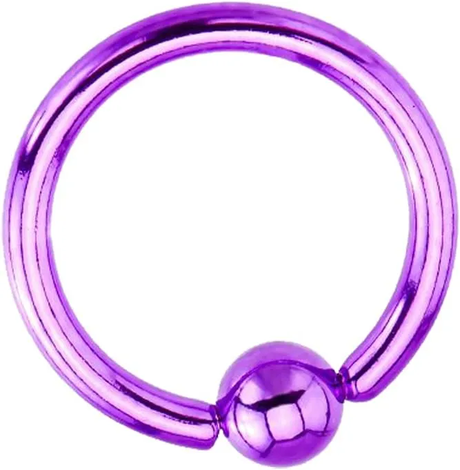 BodyJewelryOnline Captive Bead Ring Multi-Packs - Anodized Titanium 14ga 316L - Lip, Ear, Nose