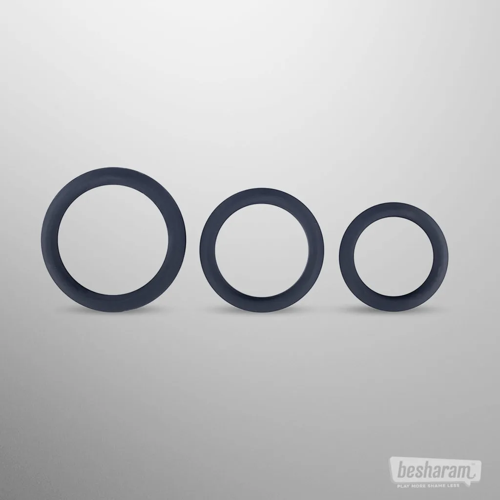 Boners 3 Flat Cock Rings Set