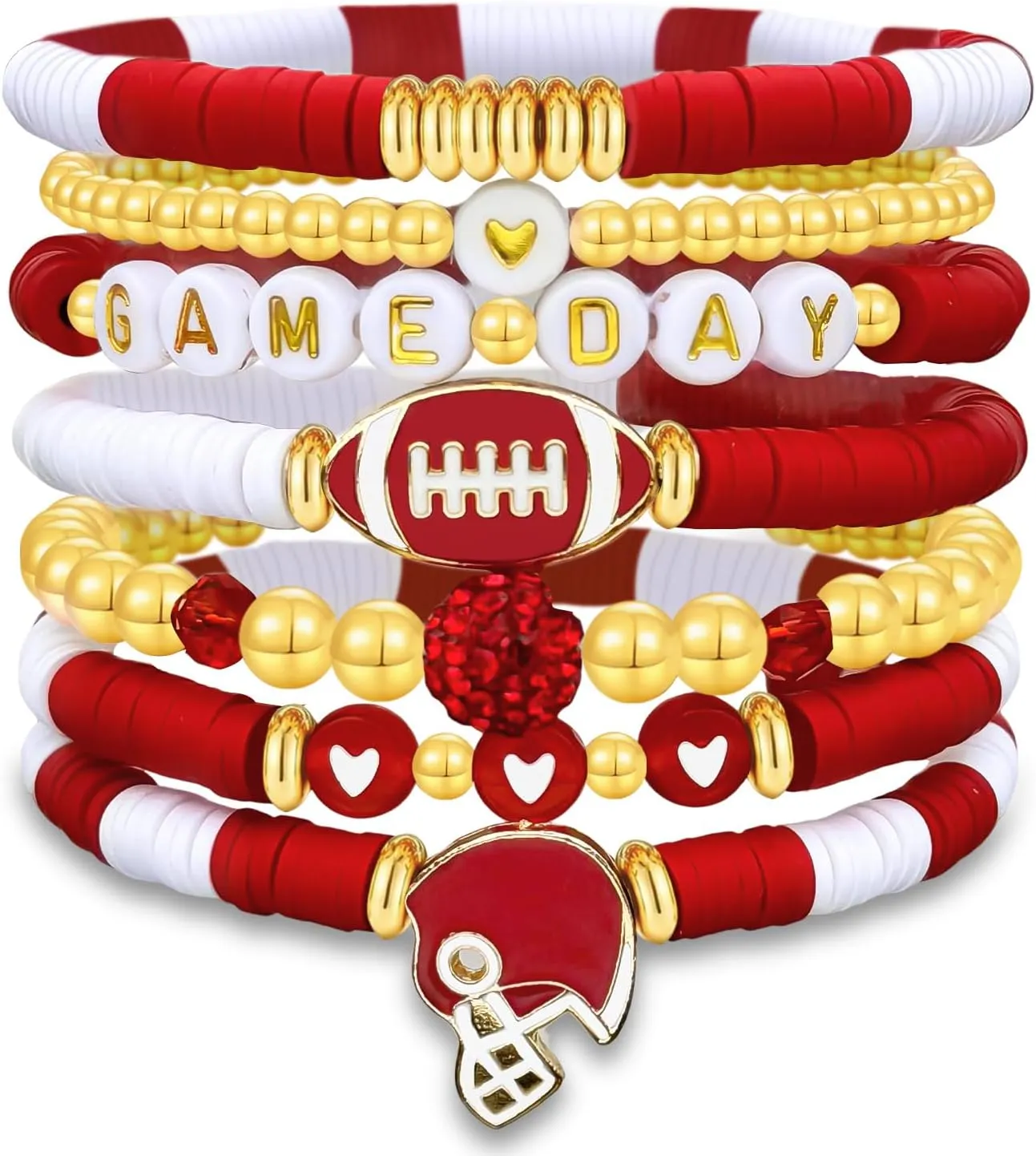 Bracelets for Women Football Accessories Set Jewelry Gifts for Teen Girls Women