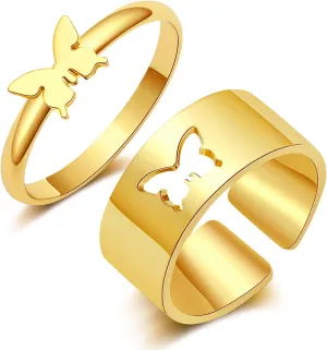Butterfly Rings for Couples