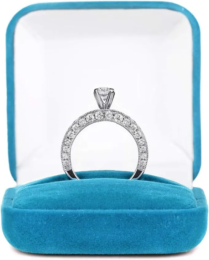 Certified Wedding Ring Studded with Marquise & Round Cut Natural Diamond in 14K White/Yellow/Rose Gold Bridal Ring for Women | Couple Promise Ring for Her | Natural Diamond Ring (0.16 Ct, IJ-SI)