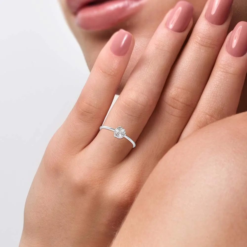 Certified Wedding Ring Studded with Marquise & Round Cut Natural Diamond in 14K White/Yellow/Rose Gold Bridal Ring for Women | Couple Promise Ring for Her | Natural Diamond Ring (0.16 Ct, IJ-SI)
