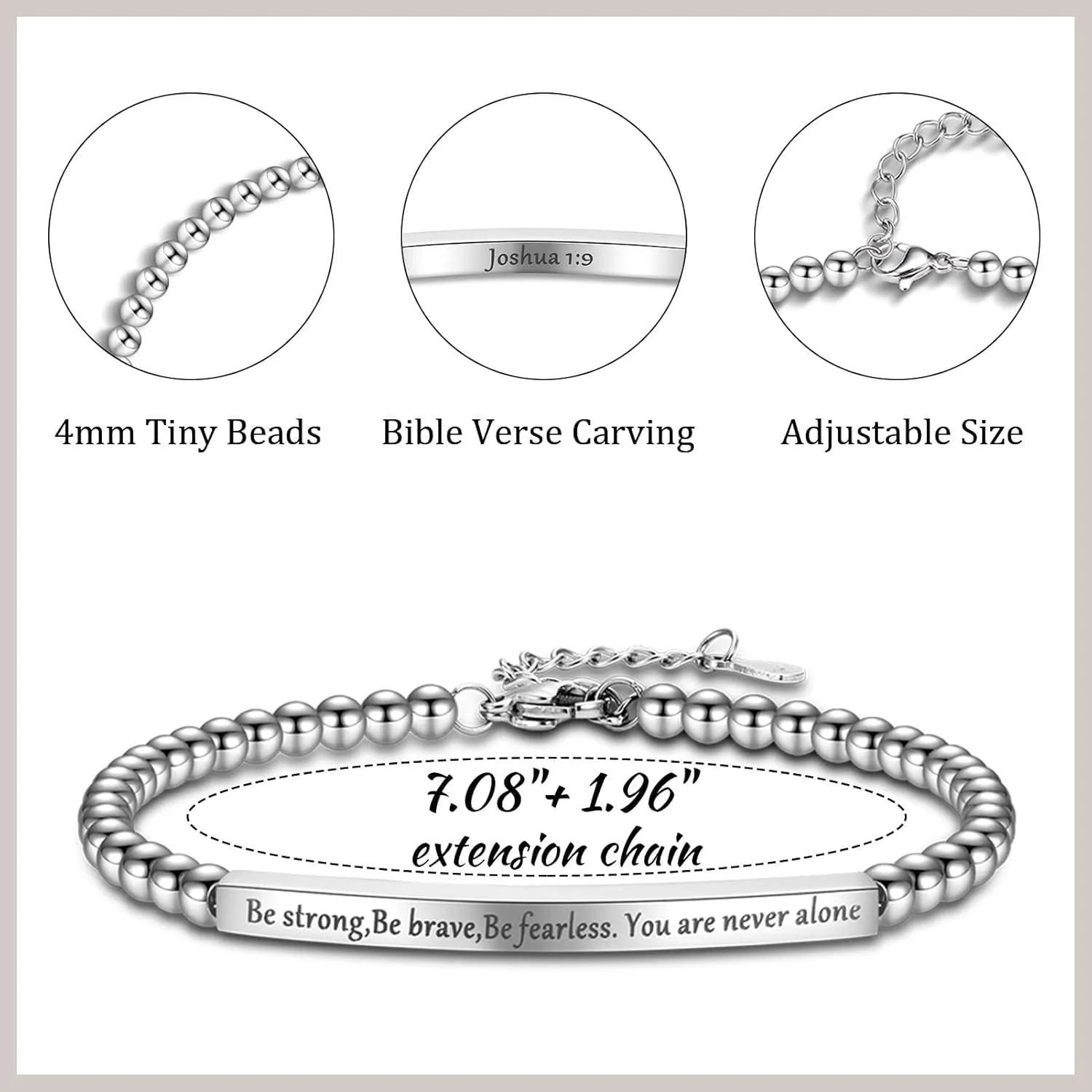 Christian Gifts for Women, Bible Verse Bracelets Religious Gifts for Women Teen Girls Her