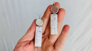 Coral & Silver Earrings. Sterling Silver. Atelier Aadya. 0426
