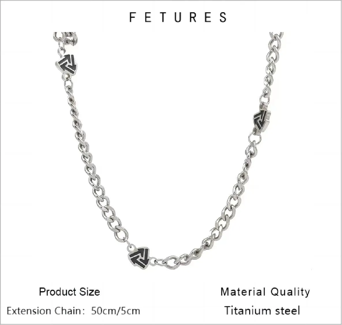 Curb Cuban Chain Link Necklace for Men Women,316L Stainless Steel Dainty Chunky Chain Choker Necklaces for Men Women Trendy Personalized Jewelry