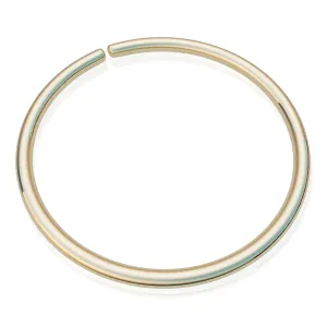 Dainty Gold Belly Button Ring - Comfortable 20 gauge Body Navel Piercing Hoop for Women and Teen Girls - Hypoallergenic Handmade from 14k Gold