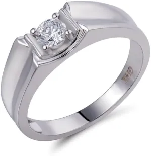 Diamond Rings For Women, 14K White Gold Rings - Real Diamond Ring, Natural Genuine Diamond Promise Rings For Her Engagement Ring & Wedding Band