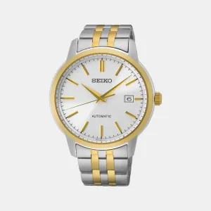 Dress Men's White Analog Stainless Steel Watch SRPH92K1