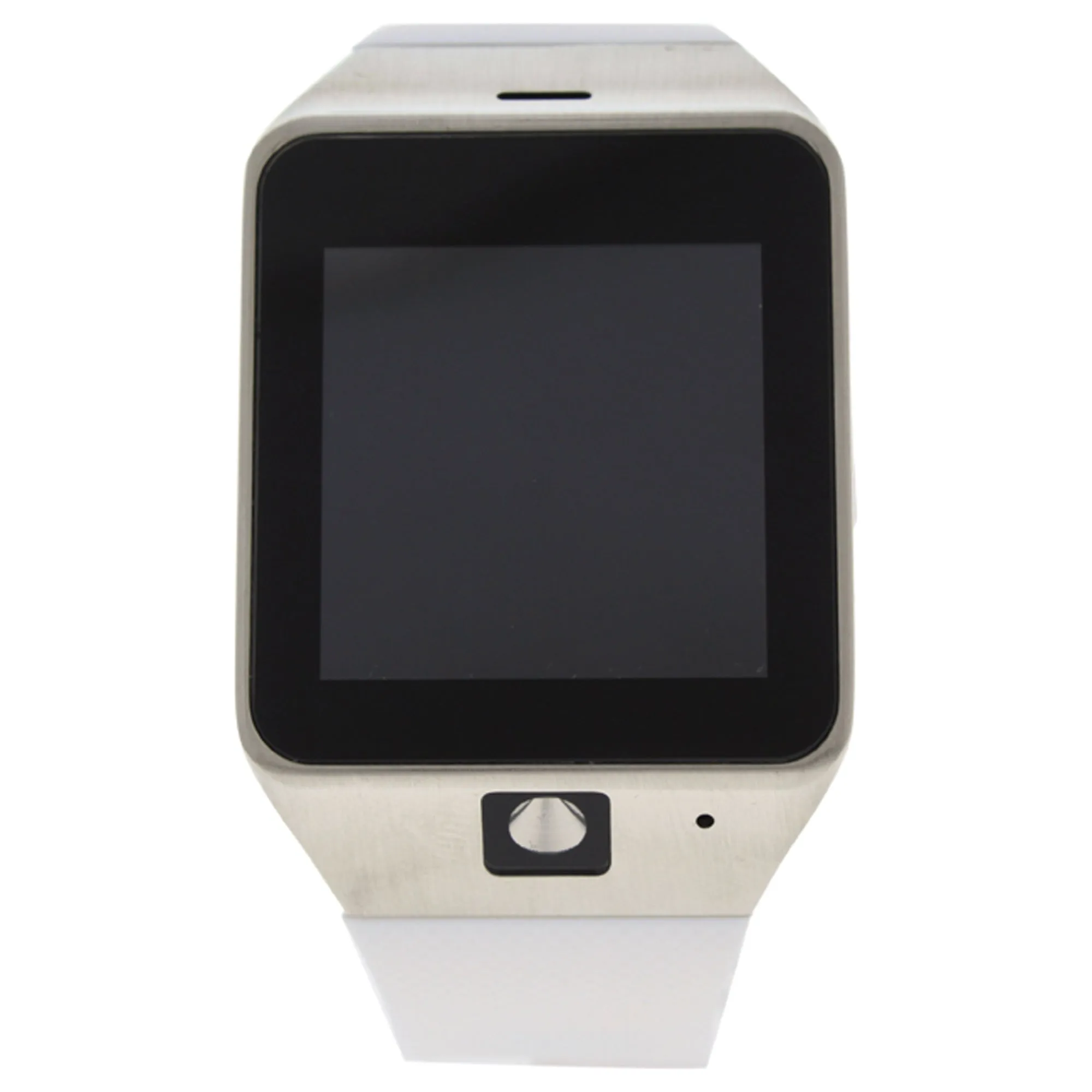 EK-D2 Montre Connectee Silver/White Silicone Strap Smart Watch by Eclock for Men - 1 Pc Watch