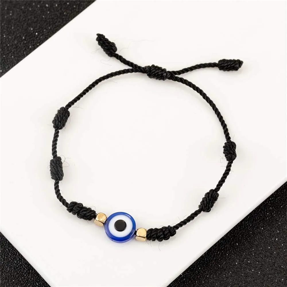 Evil Eye Bracelet for Women Men Teen Girls Boys Handmade Black Red Thread Adjustable Bracelets Minimalist Friendship Jewelry