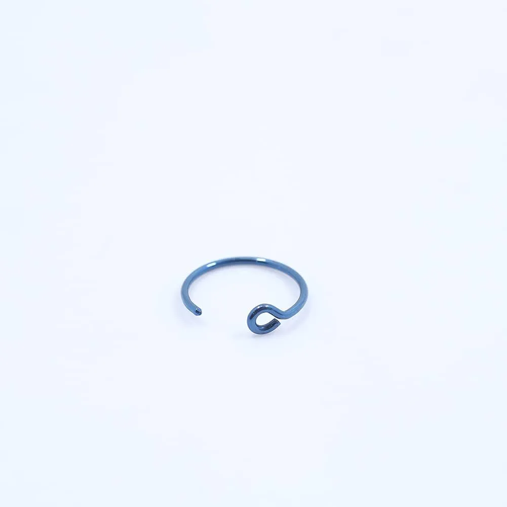 FANSING Stainless Steel Faux Nose Rings Hoop