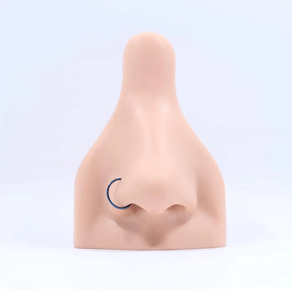 FANSING Stainless Steel Faux Nose Rings Hoop