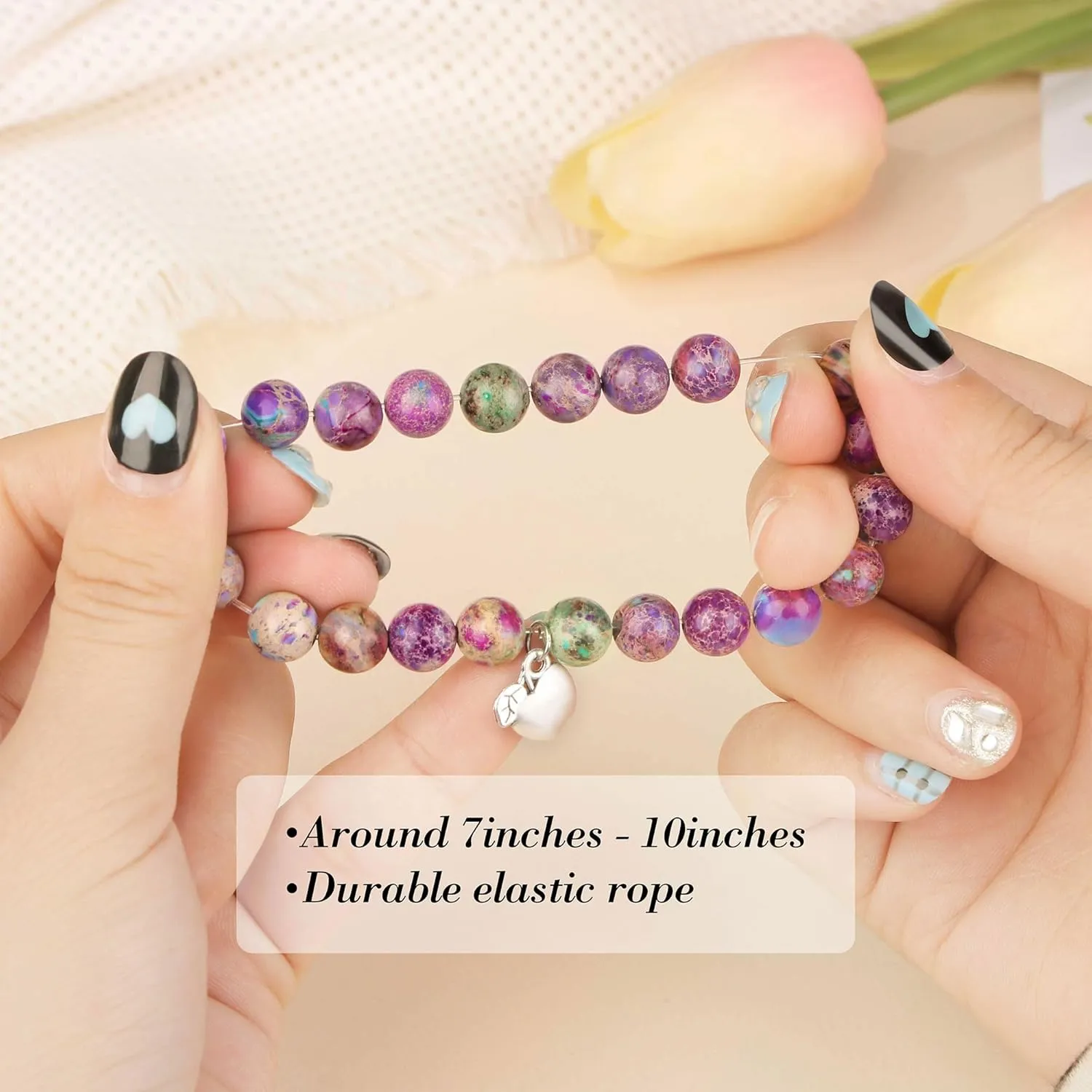     Friendship Gifts For Women      Christmas Valentines Day Graduation Healing Stone Bracelets Gifts for Her