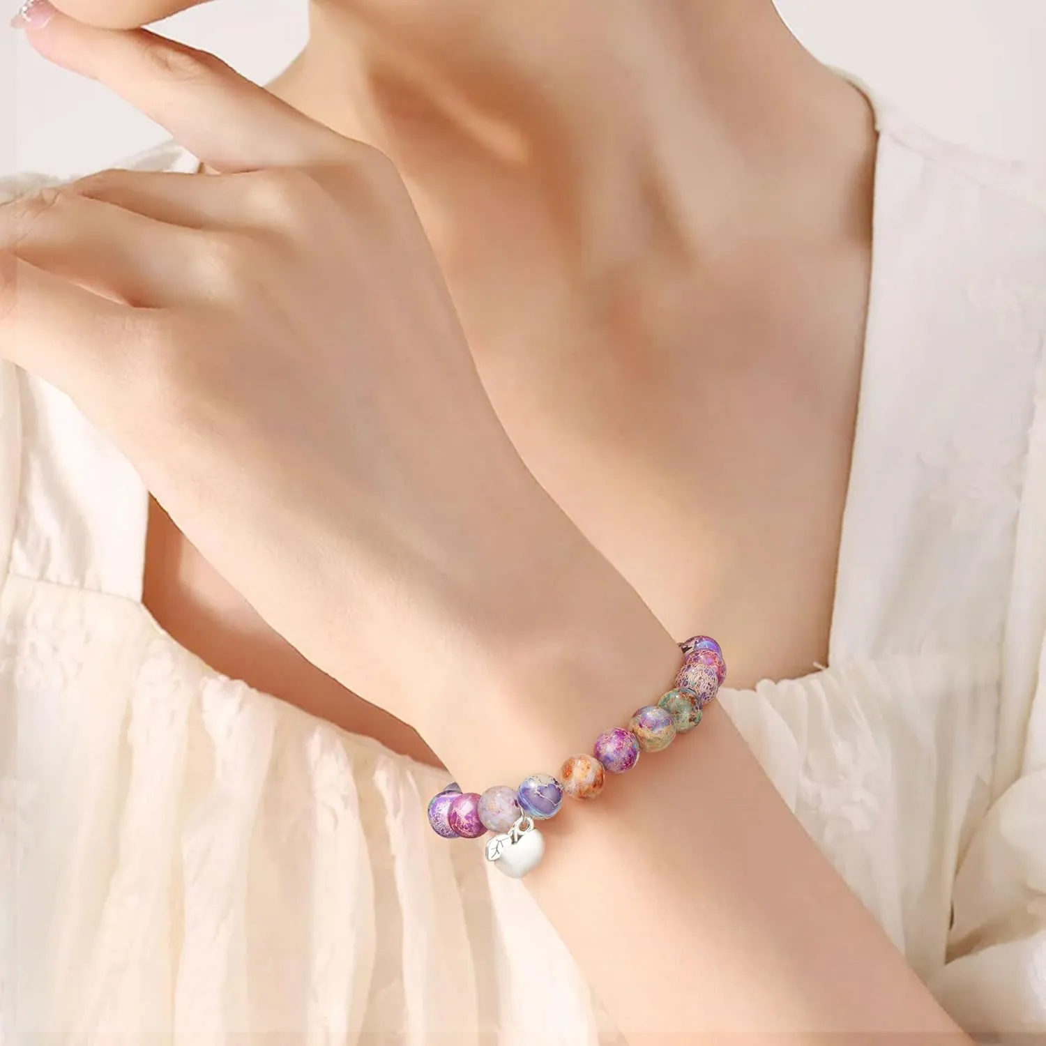     Friendship Gifts For Women      Christmas Valentines Day Graduation Healing Stone Bracelets Gifts for Her