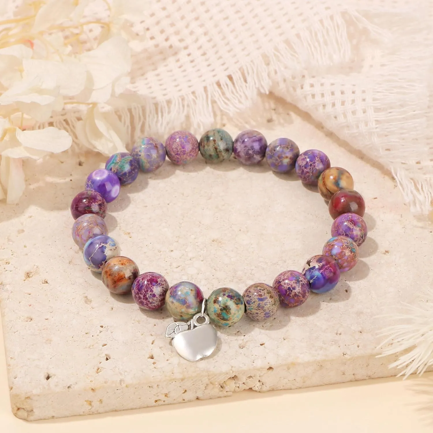     Friendship Gifts For Women      Christmas Valentines Day Graduation Healing Stone Bracelets Gifts for Her