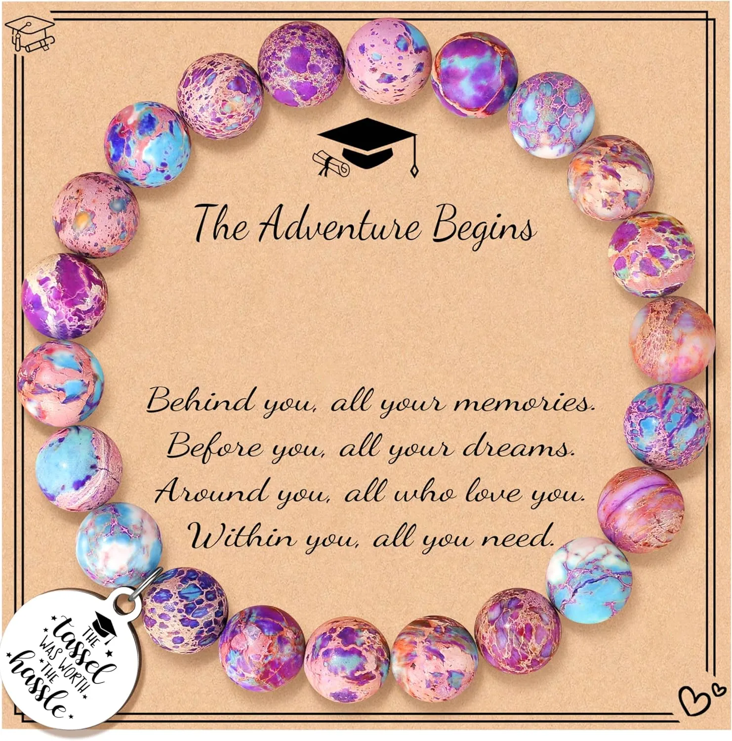     Friendship Gifts For Women      Christmas Valentines Day Graduation Healing Stone Bracelets Gifts for Her