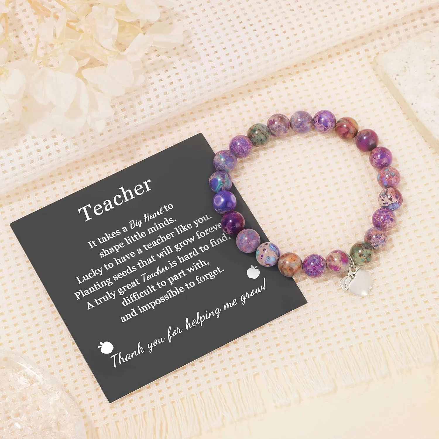     Friendship Gifts For Women      Christmas Valentines Day Graduation Healing Stone Bracelets Gifts for Her