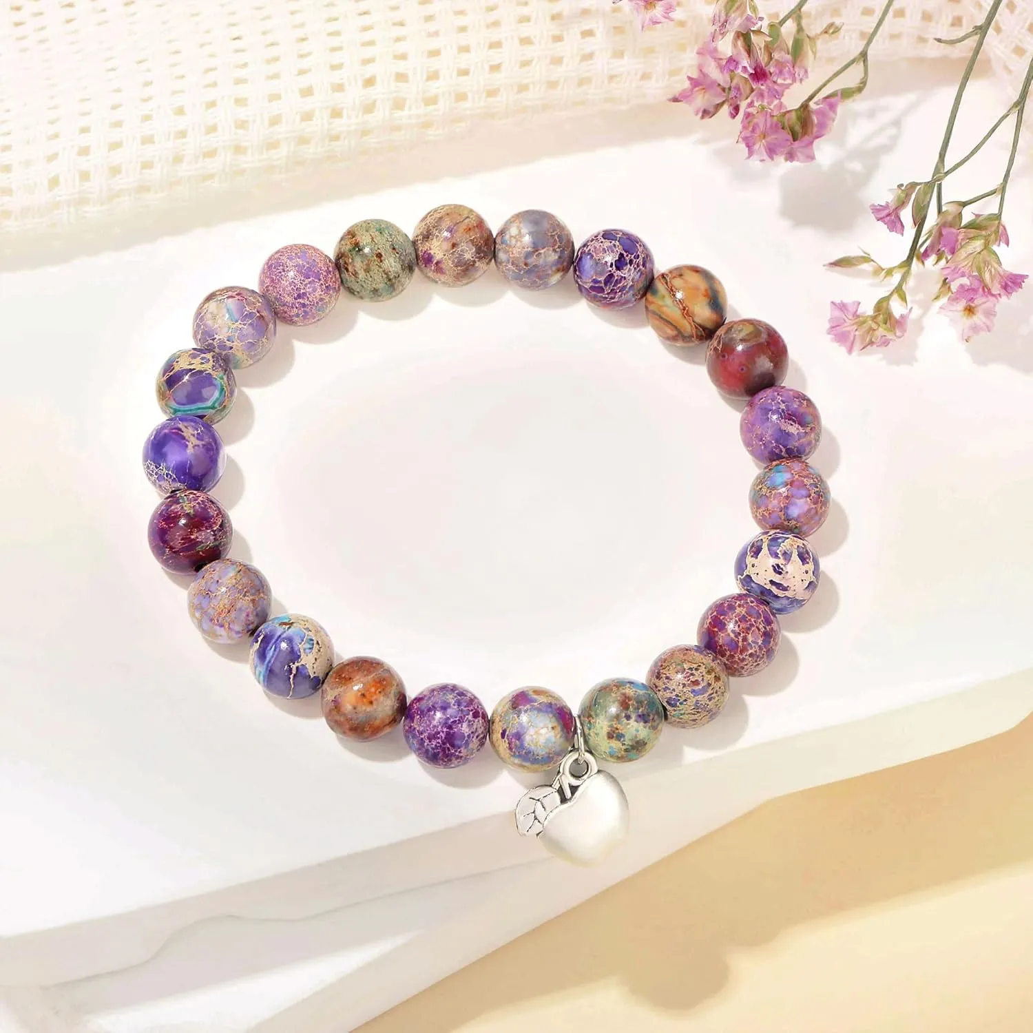     Friendship Gifts For Women      Christmas Valentines Day Graduation Healing Stone Bracelets Gifts for Her